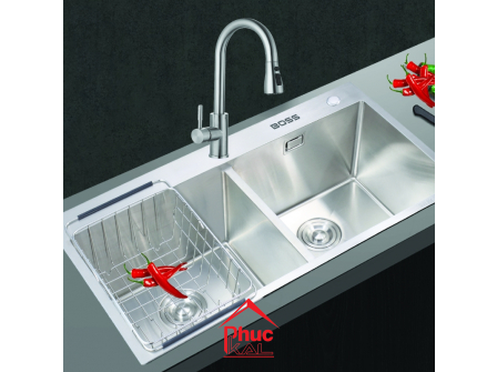 CHẬU ĐÚC 2 HỐ CÂN DƯƠNG BÀN BC7845