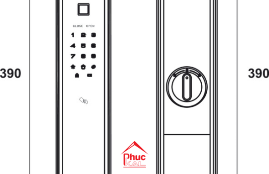 Khóa điện tử PP9000 Hafele 912.05.692