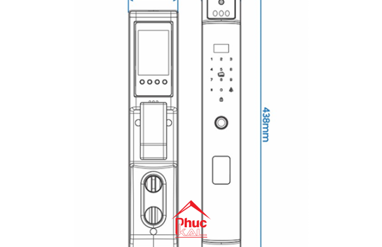KHOÁ VÂN TAY THÔNG MINH SHARP S2-FV XÁM (GRAY)