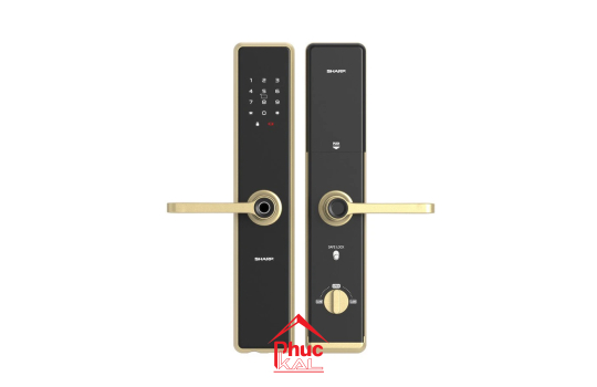 KHOÁ VÂN TAY THÔNG MINH SHARP A1-B VÀNG (GOLD)