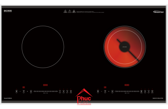 BẾP CẢM ỨNG ĐIỆN TỪ HAI VÙNG NẤU BM856A