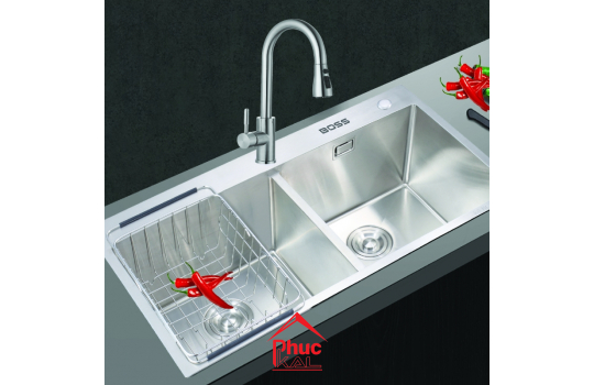 CHẬU ĐÚC 2 HỐ CÂN DƯƠNG BÀN BC7845