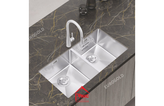 Chậu rửa bát chống xước inox 304 EUC28746EB – Eurogold